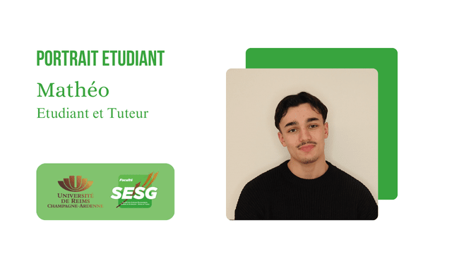 Portrait Etudiant – Mathéo, étudiant et tuteur